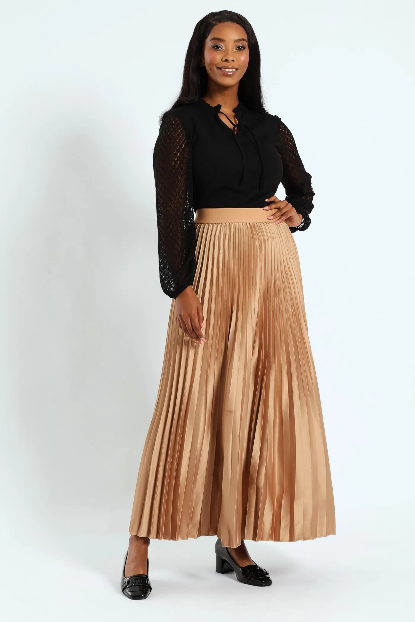 V-Neck Frill Knitwear Combo Blouse - Black sold by Edgars product image thumbnail 5