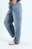 Forward Seam Barrel Jean - Mid Blue sold by Edgars 