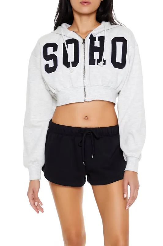 Athletic Cropped Jacket - Grey sold by Edgars
