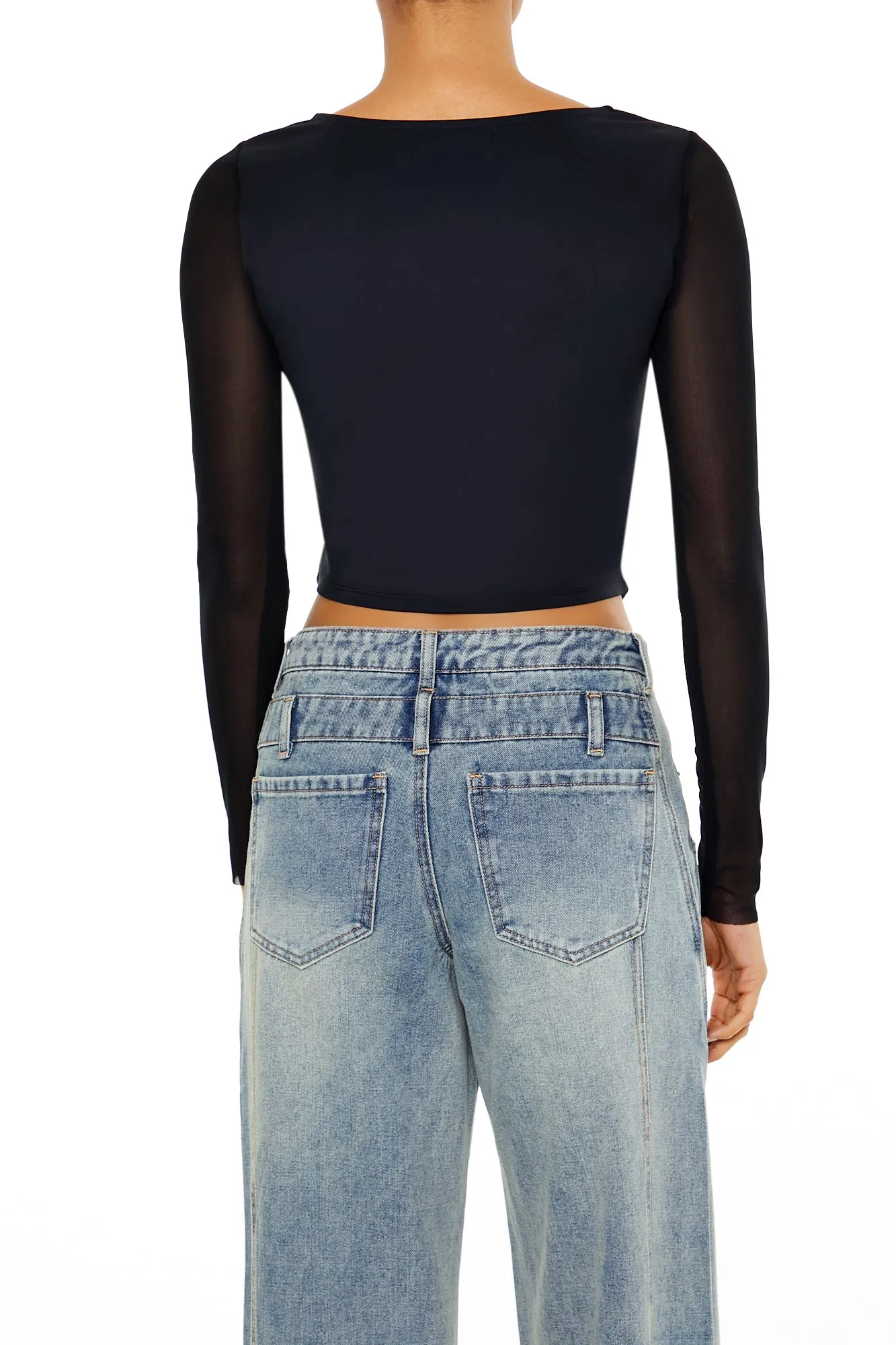 Curved Hem Knit Bustier Top - Black sold by Edgars product image thumbnail 4