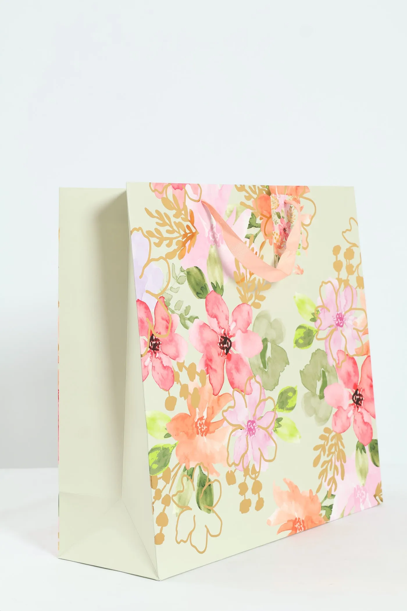 Large Floral Watercolour Gift Bag - Sage sold by Edgars product image thumbnail 3