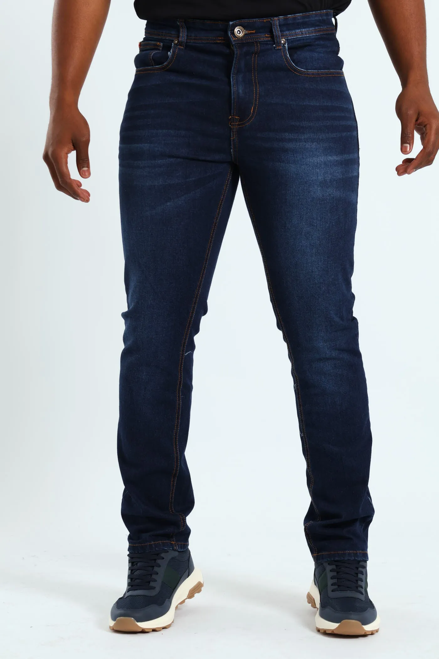 Camel Tint Straight Leg Denim - Dark Wash sold by Edgars