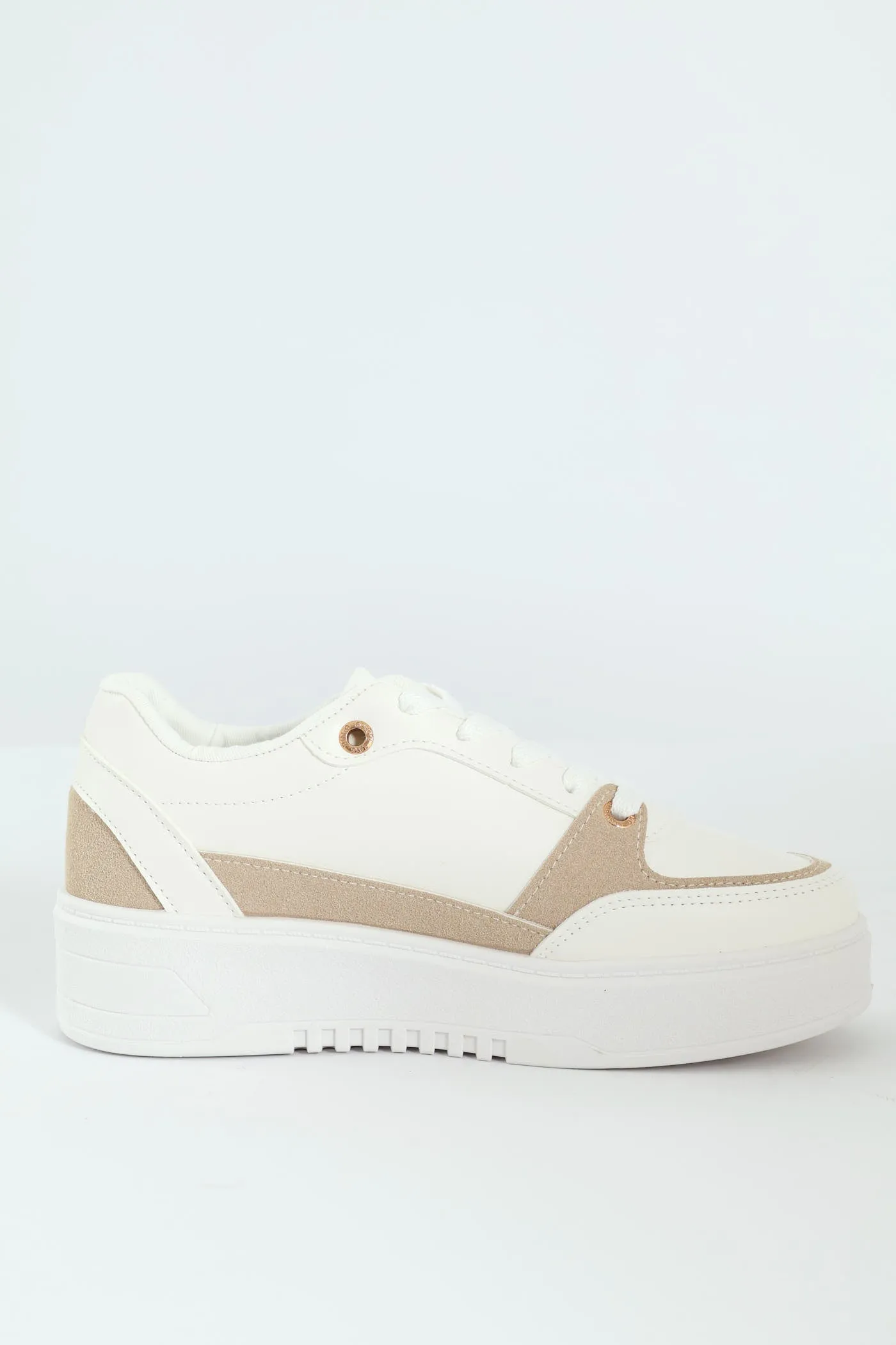 Trim Platform Lace Up Sneaker - White sold by Edgars product image thumbnail 4