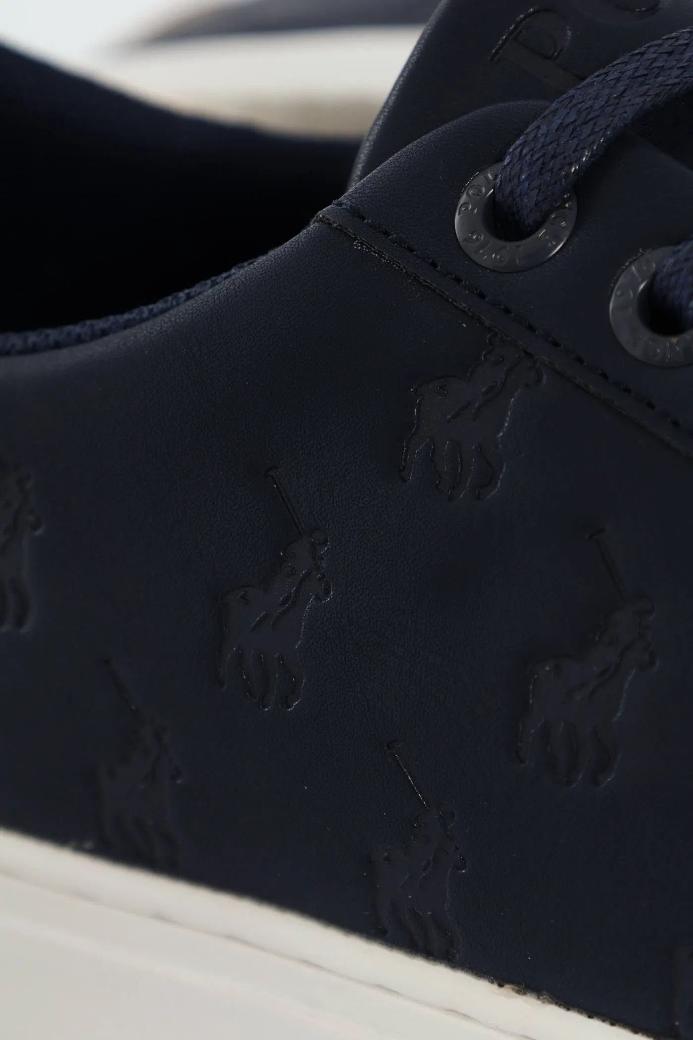 Debossed Monogram Lace Up Sneaker - Navy sold by Edgars product image thumbnail 2