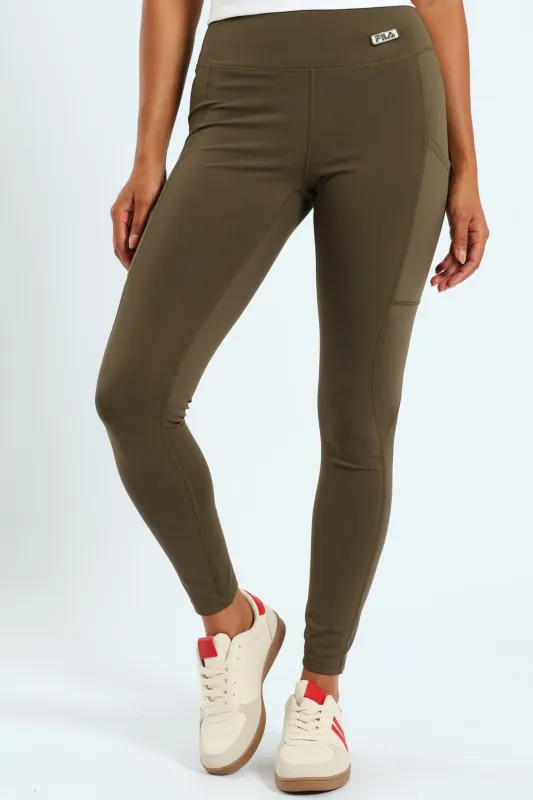 Ember Leggings - Olive sold by Edgars