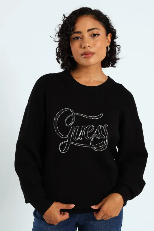 Laura Logo Sweater - Black sold by Edgars 