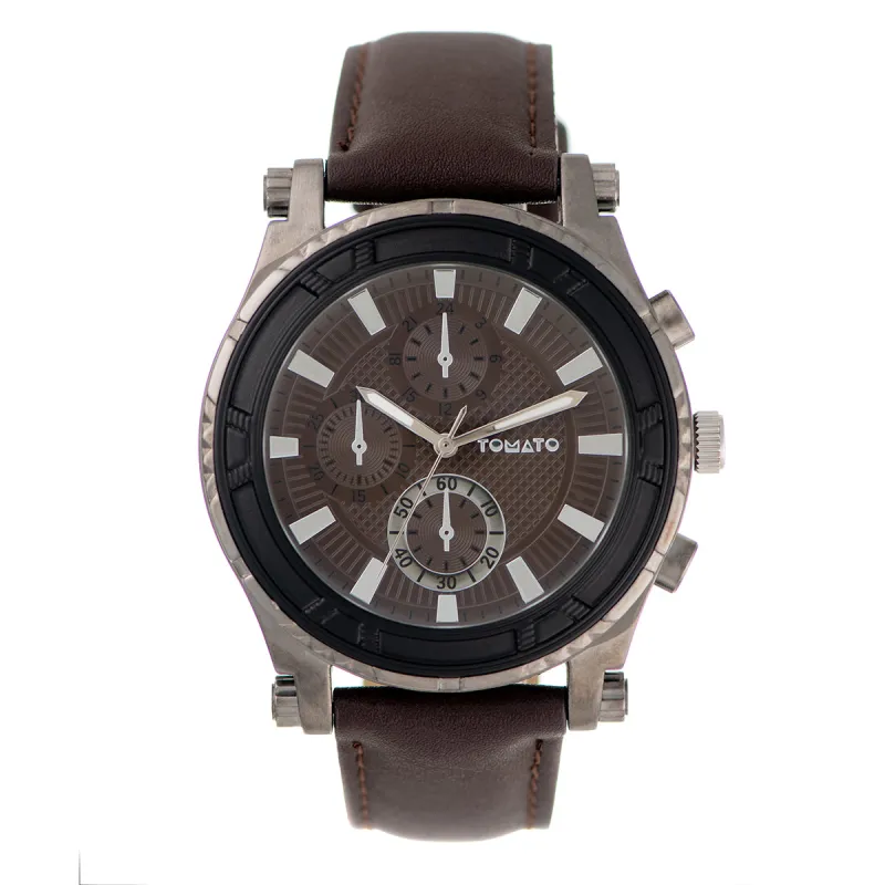 45MM Case Brown Dial Watch made by Tomato