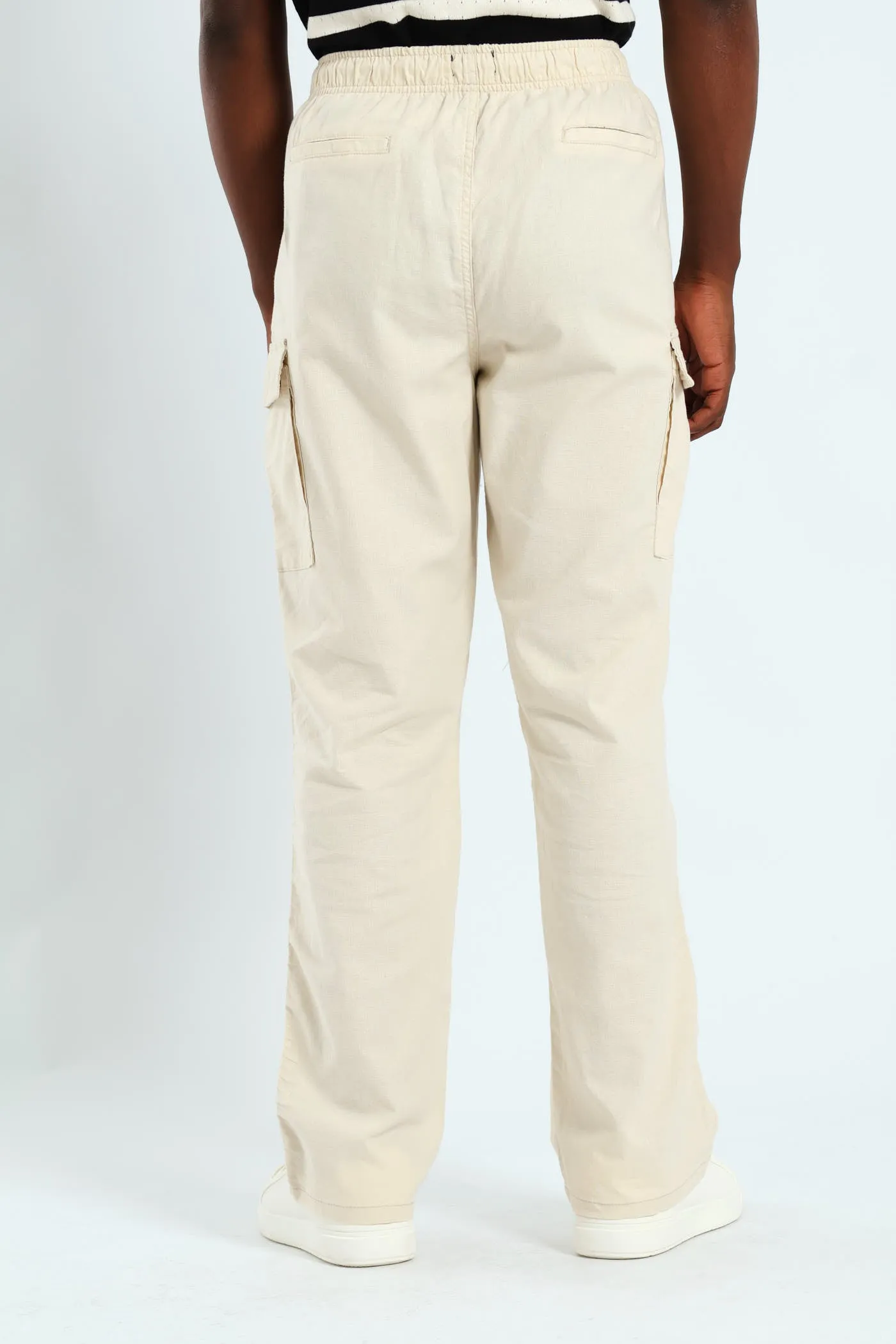 Linen Cargo Pants - Stone sold by Edgars product image thumbnail 4