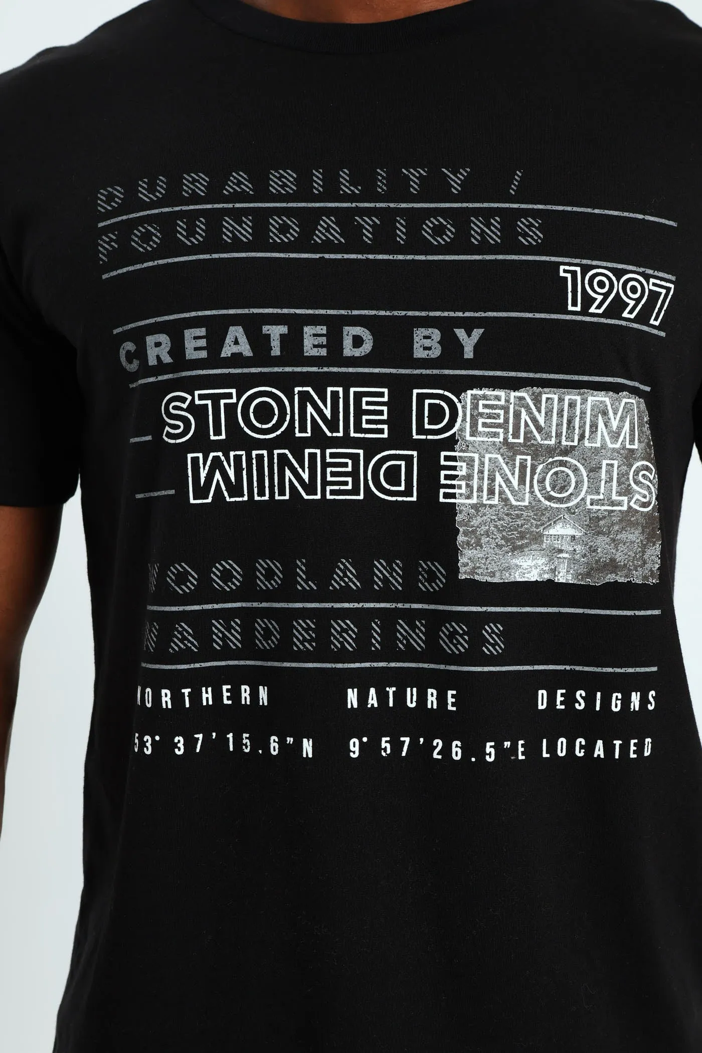 Durability Photo Front Print Tee - Black sold by Edgars product image thumbnail 4