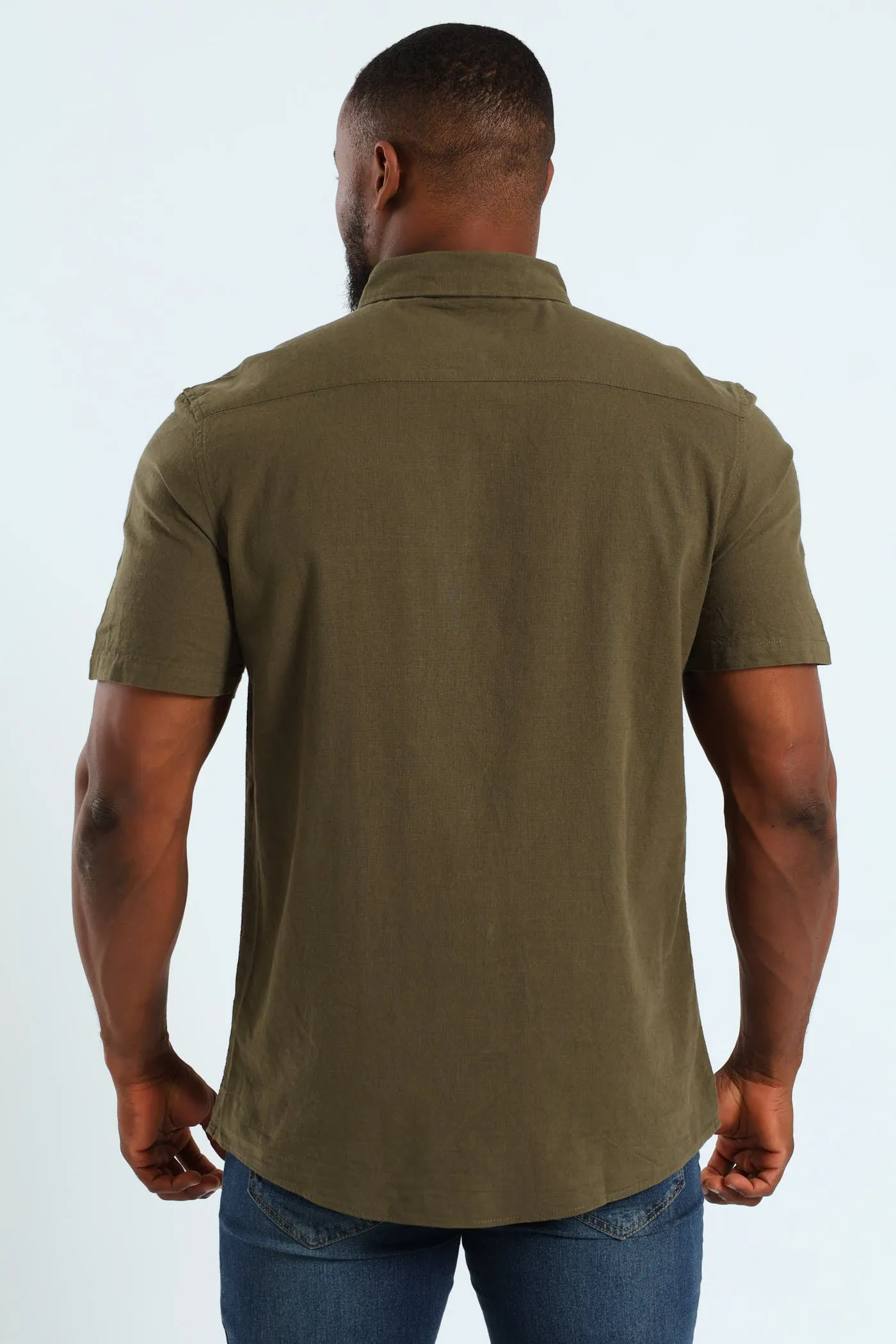 Short Sleeve Slub Shirt - Fatigue sold by Edgars product image thumbnail 3