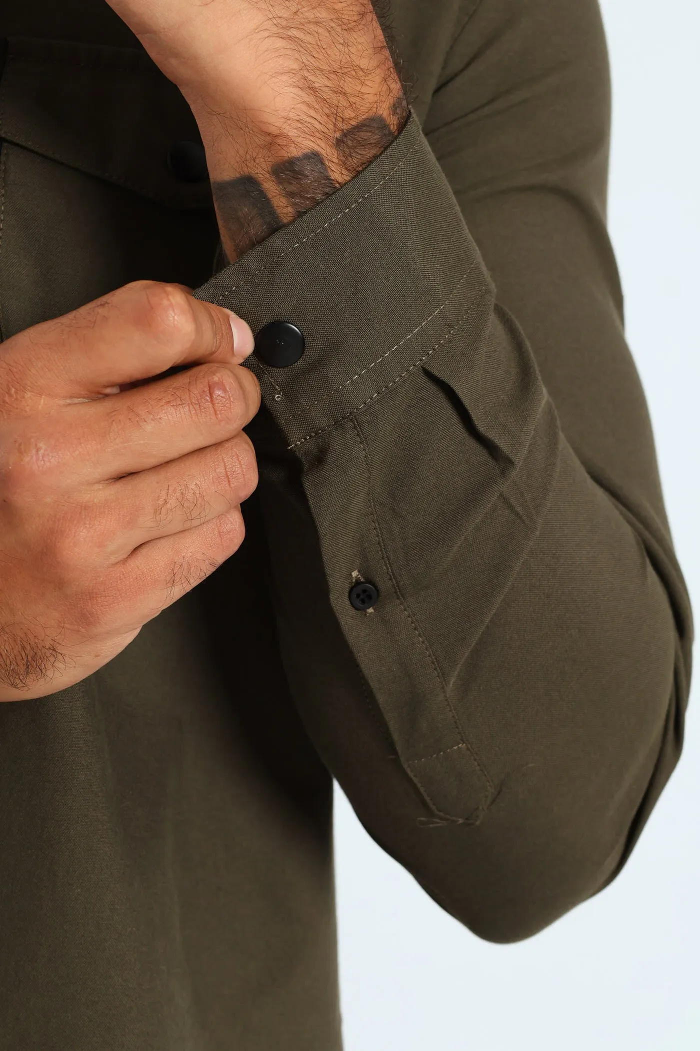 Long Sleeve Utility Over Shirt - Fatigue sold by Edgars product image thumbnail 5