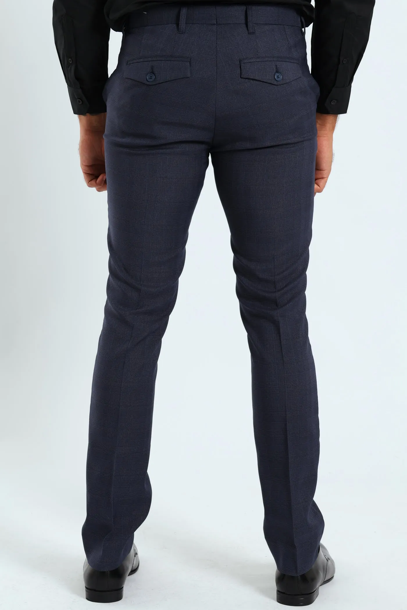 Check Trousers - Navy sold by Edgars product image thumbnail 3