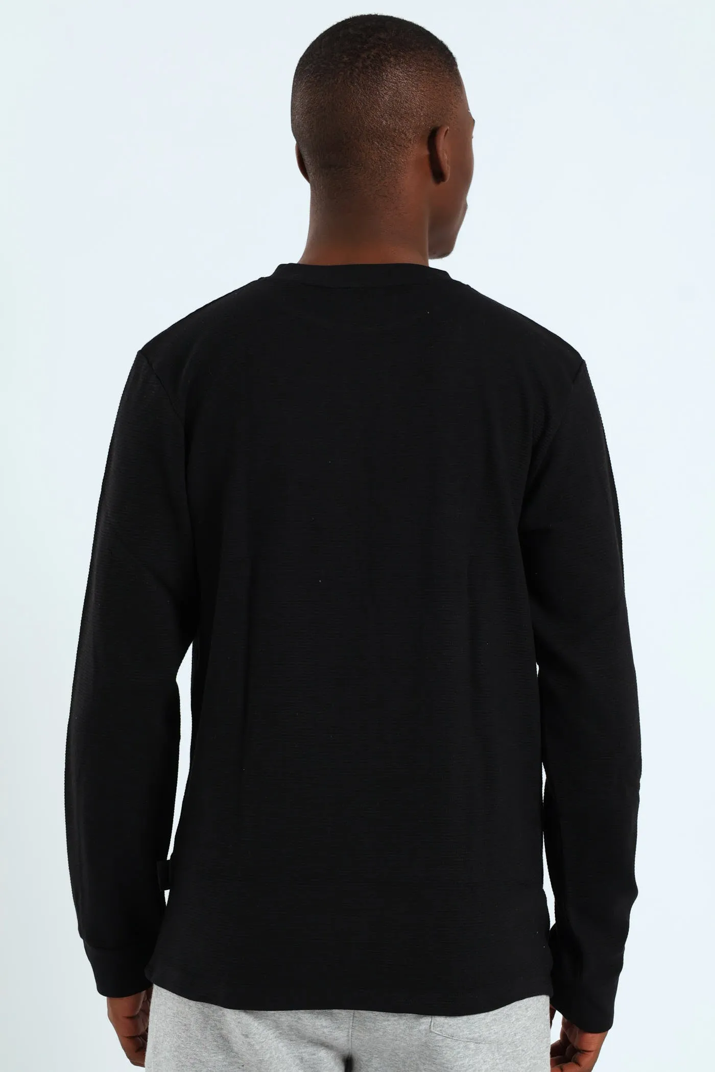 Long Sleevge Ottomon Crew Tee - Black sold by Edgars product image thumbnail 3