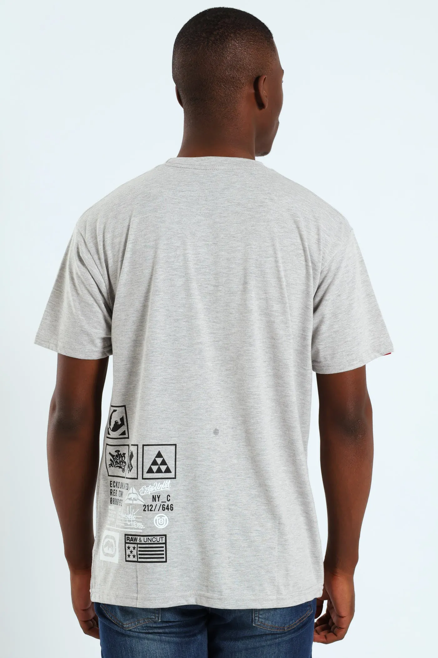 All Direction Print Tee - Grey Melange sold by Edgars product image thumbnail 2