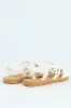 Elasticated Bow Slingback Sandal - Off White sold by Edgars