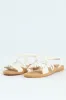 Elasticated Bow Slingback Sandal - Off White sold by Edgars
