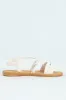 Elasticated Bow Slingback Sandal - Off White sold by Edgars