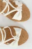 Elasticated Bow Slingback Sandal - Off White sold by Edgars