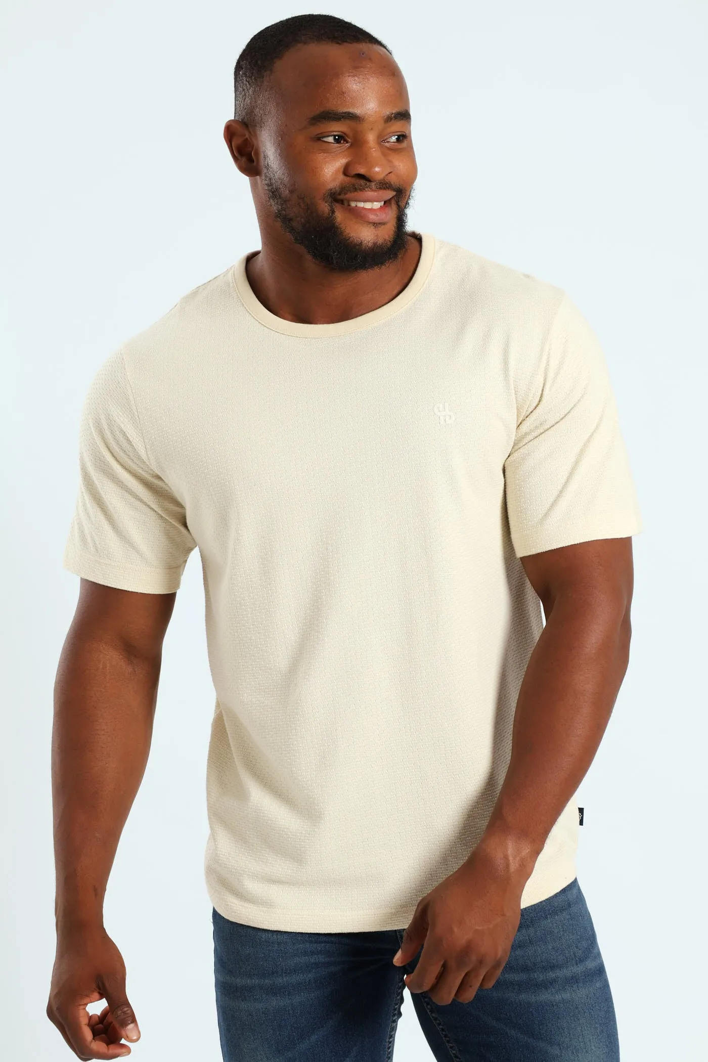 Surf Int Crew Tee - Light Stone sold by Edgars