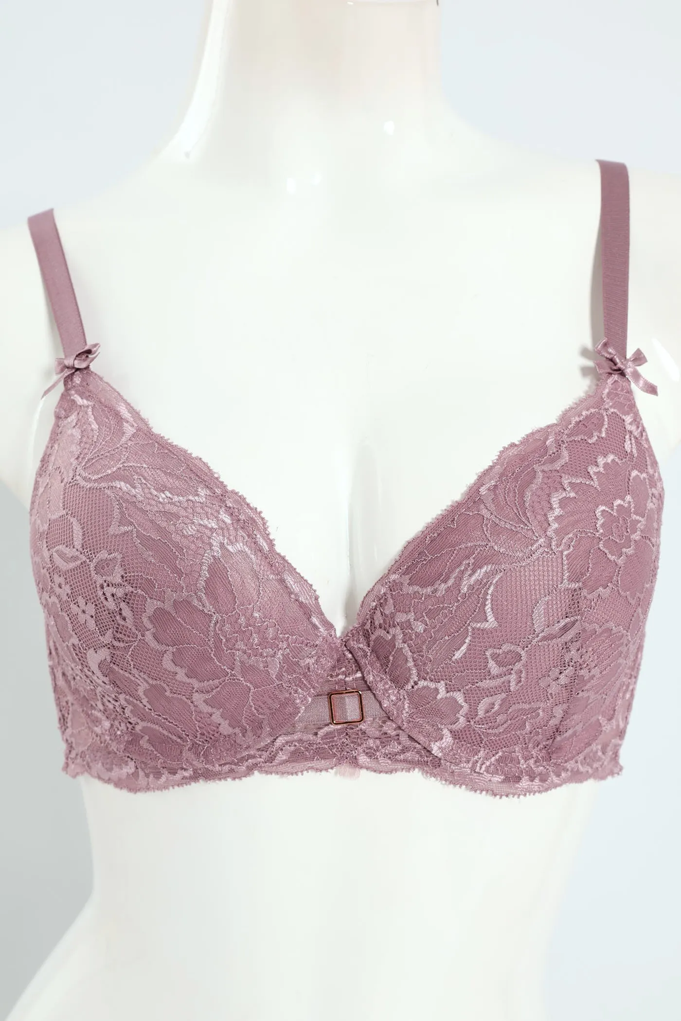 2 Pack Full Lace T-Shirt Bra - Silver/Mauve sold by Edgars