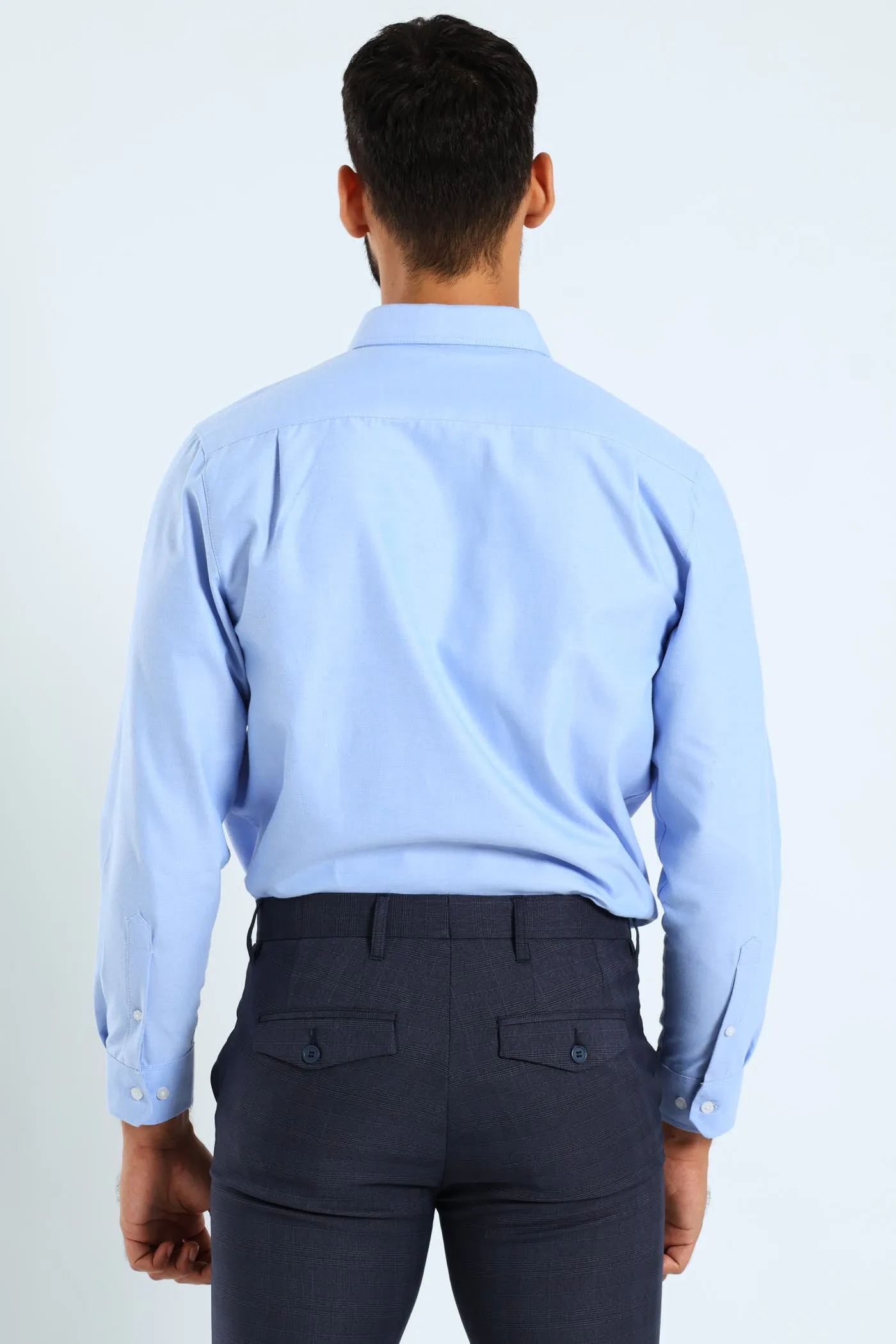 Slim Oxford Shirt - Light Blue sold by Edgars product image thumbnail 4
