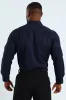 Textured Long Sleeve Shirt - Navy sold by Edgars