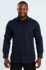 Textured Long Sleeve Shirt - Navy sold by Edgars