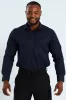 Textured Long Sleeve Shirt - Navy sold by Edgars
