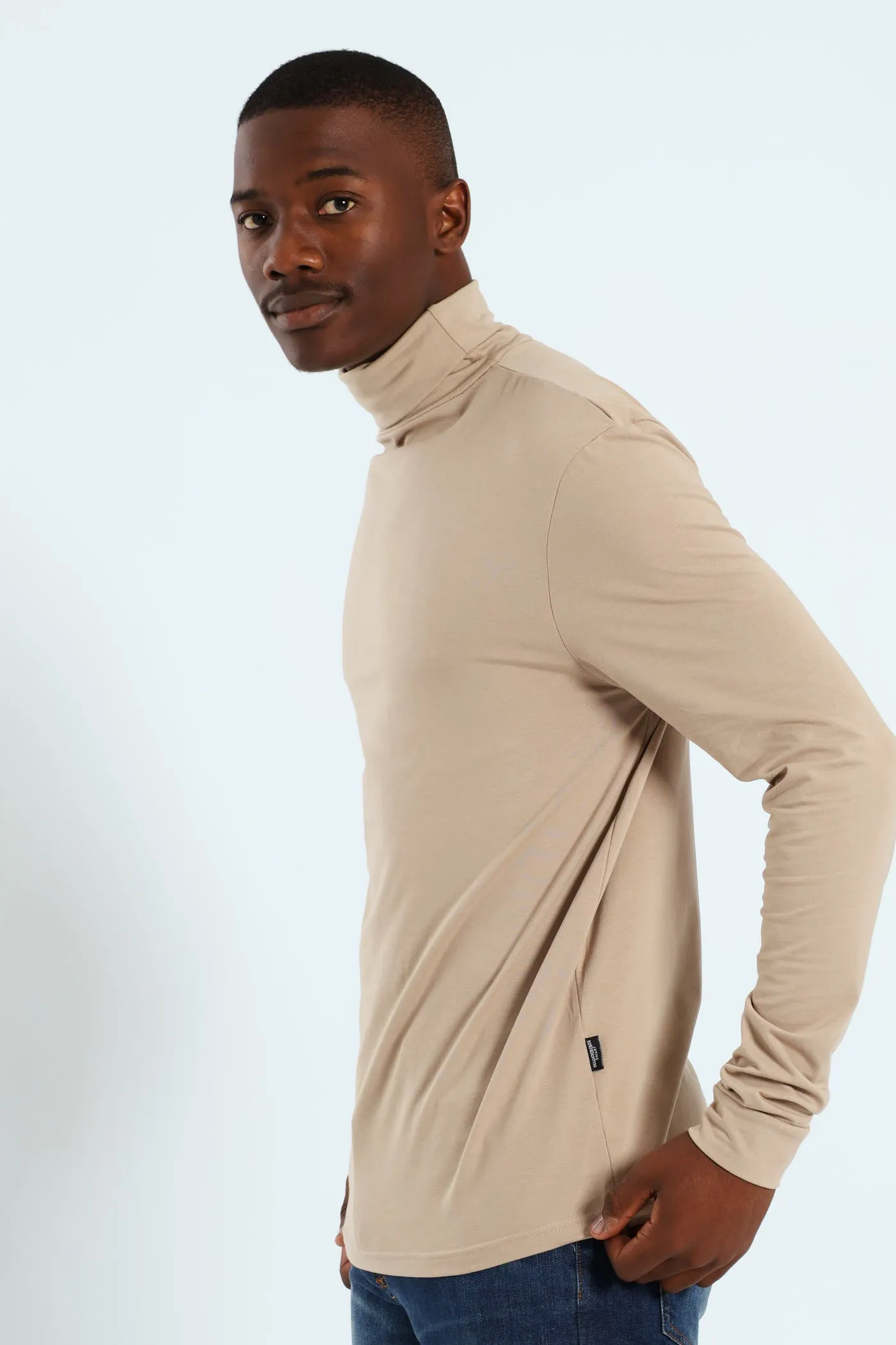 Long Sleeve Rollneck Tee - Stone sold by Edgars product image thumbnail 2