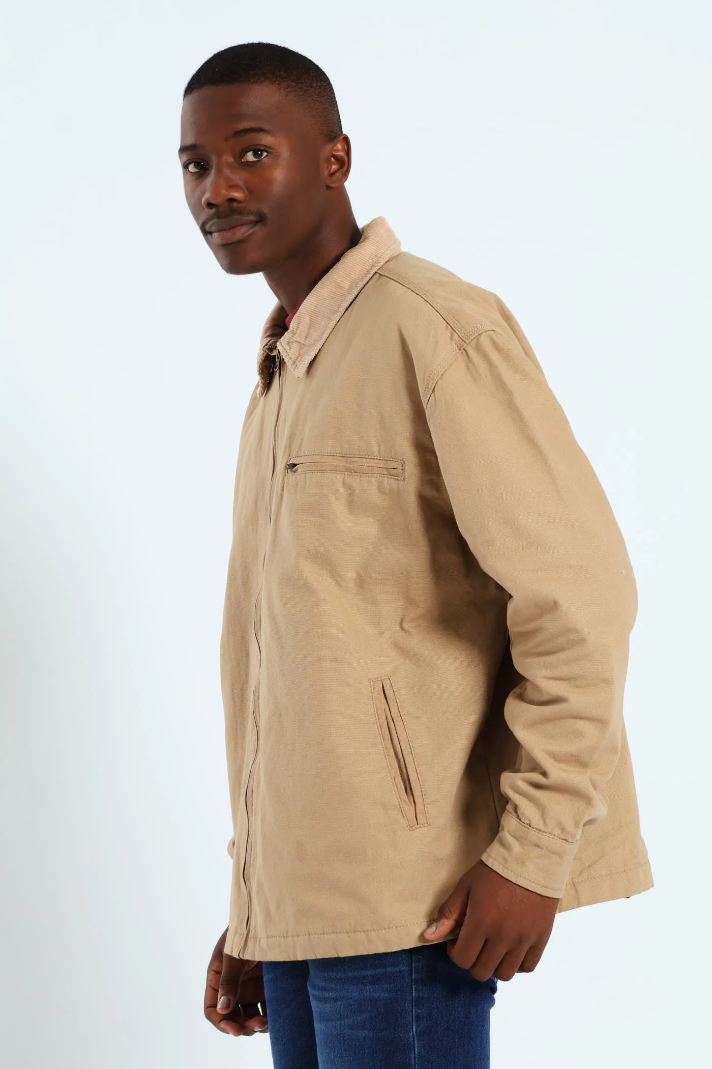 Corduroy Collar Worker Jacket - Taupe sold by Edgars product image thumbnail 4