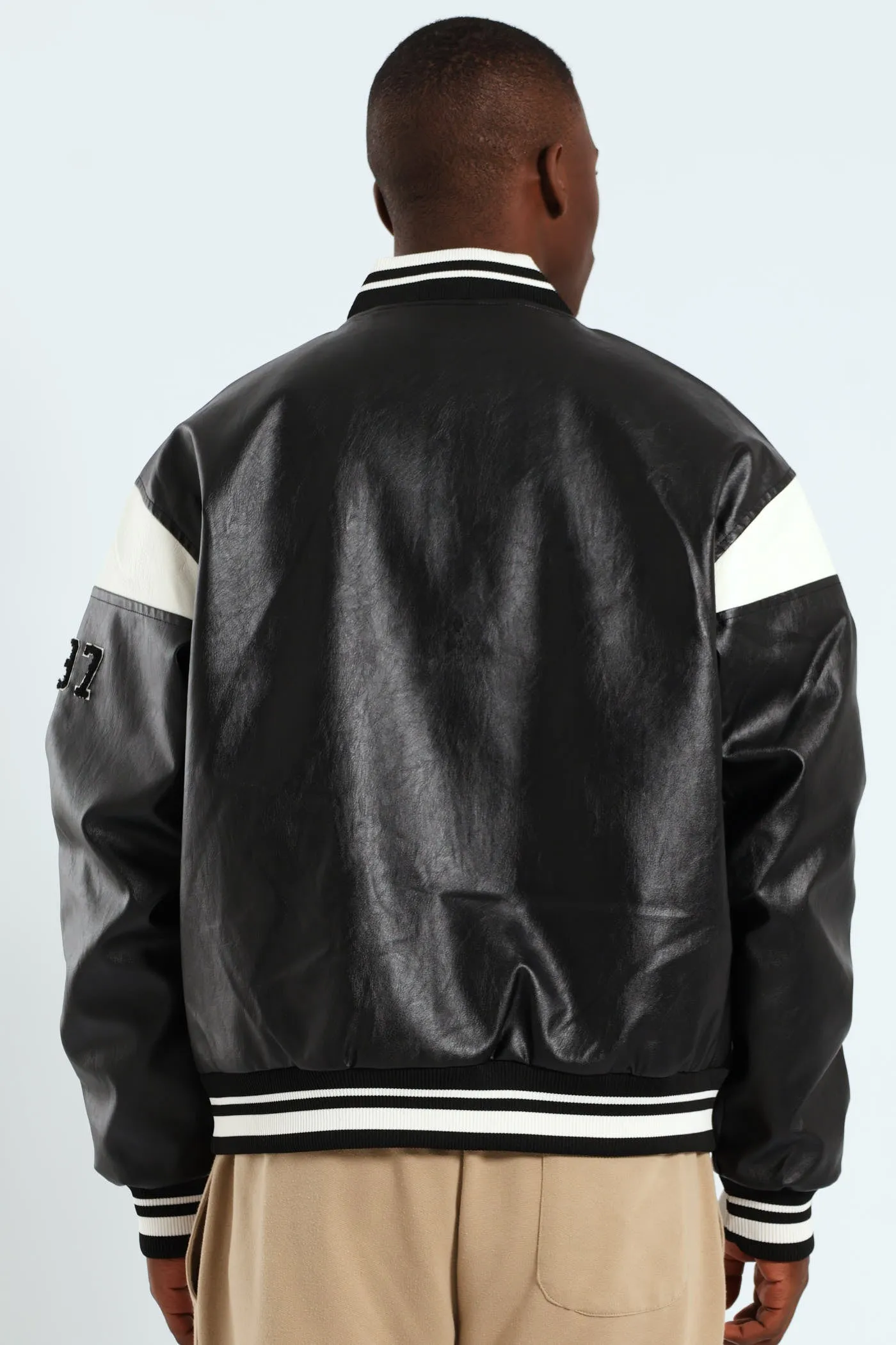 PU Baseball Jacket - Black sold by Edgars product image thumbnail 3