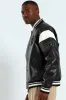 PU Baseball Jacket - Black sold by Edgars