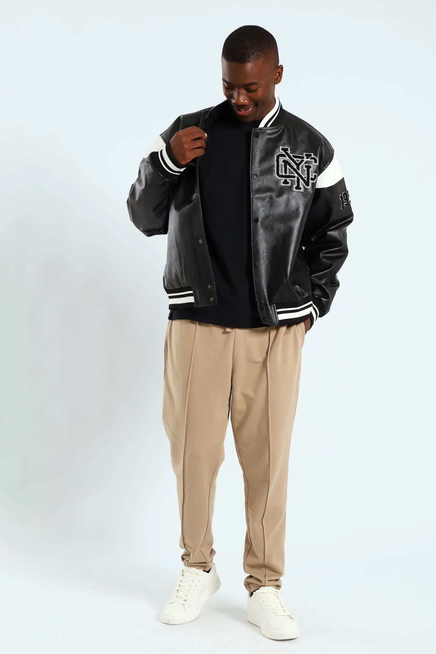 PU Baseball Jacket - Black sold by Edgars product image thumbnail 5