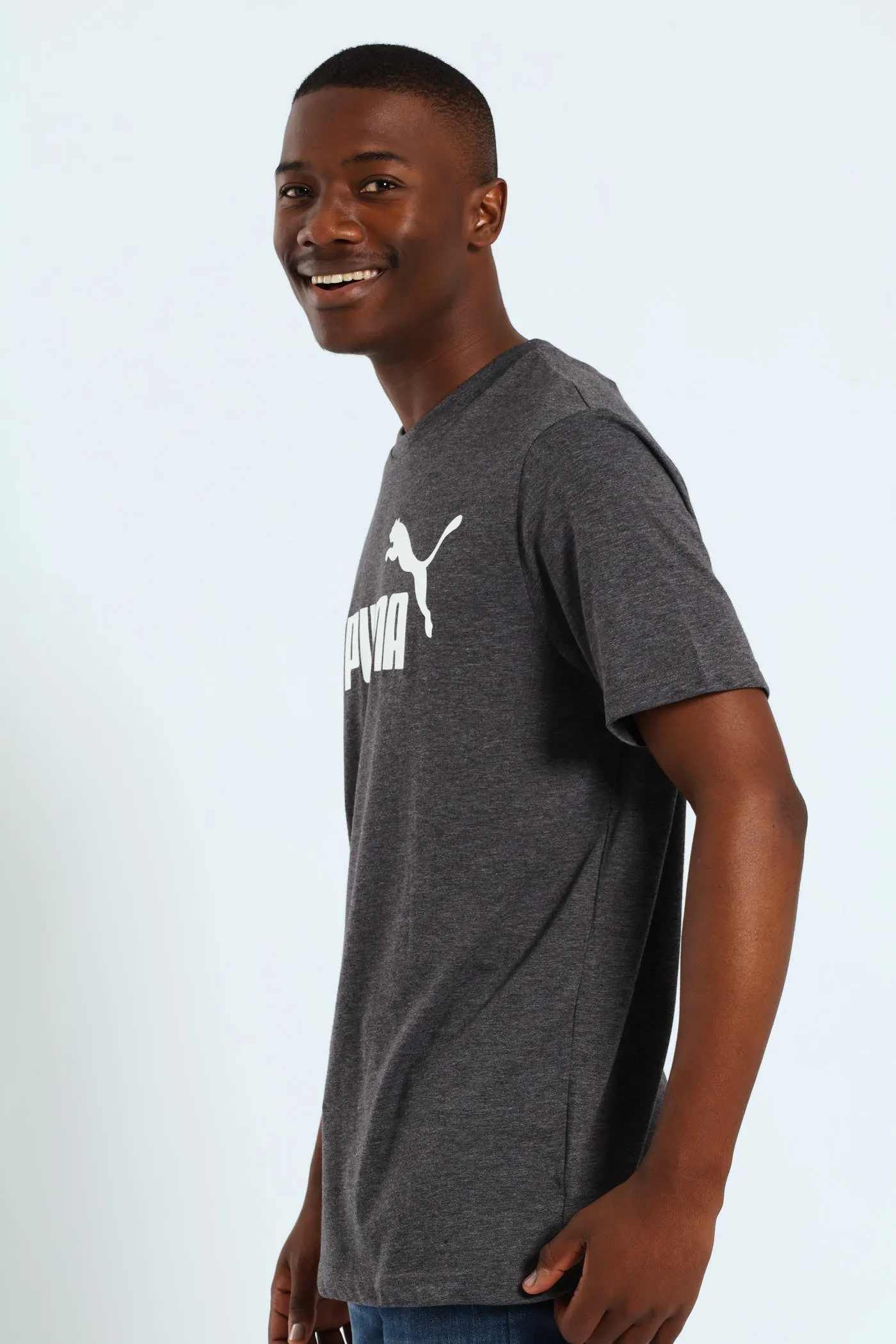Essential No.1 Logo Heather Tee - Dark Grey sold by Edgars product image thumbnail 3