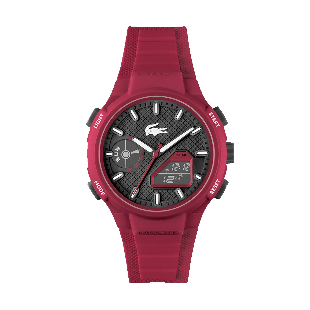 43MM TR90 Dial & Silicone Strap - Red sold by Edgars