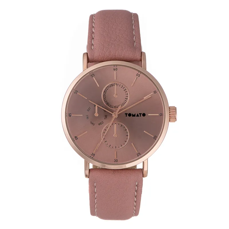40MM Case Pink Dial & Strap Watch - Pink sold by Edgars