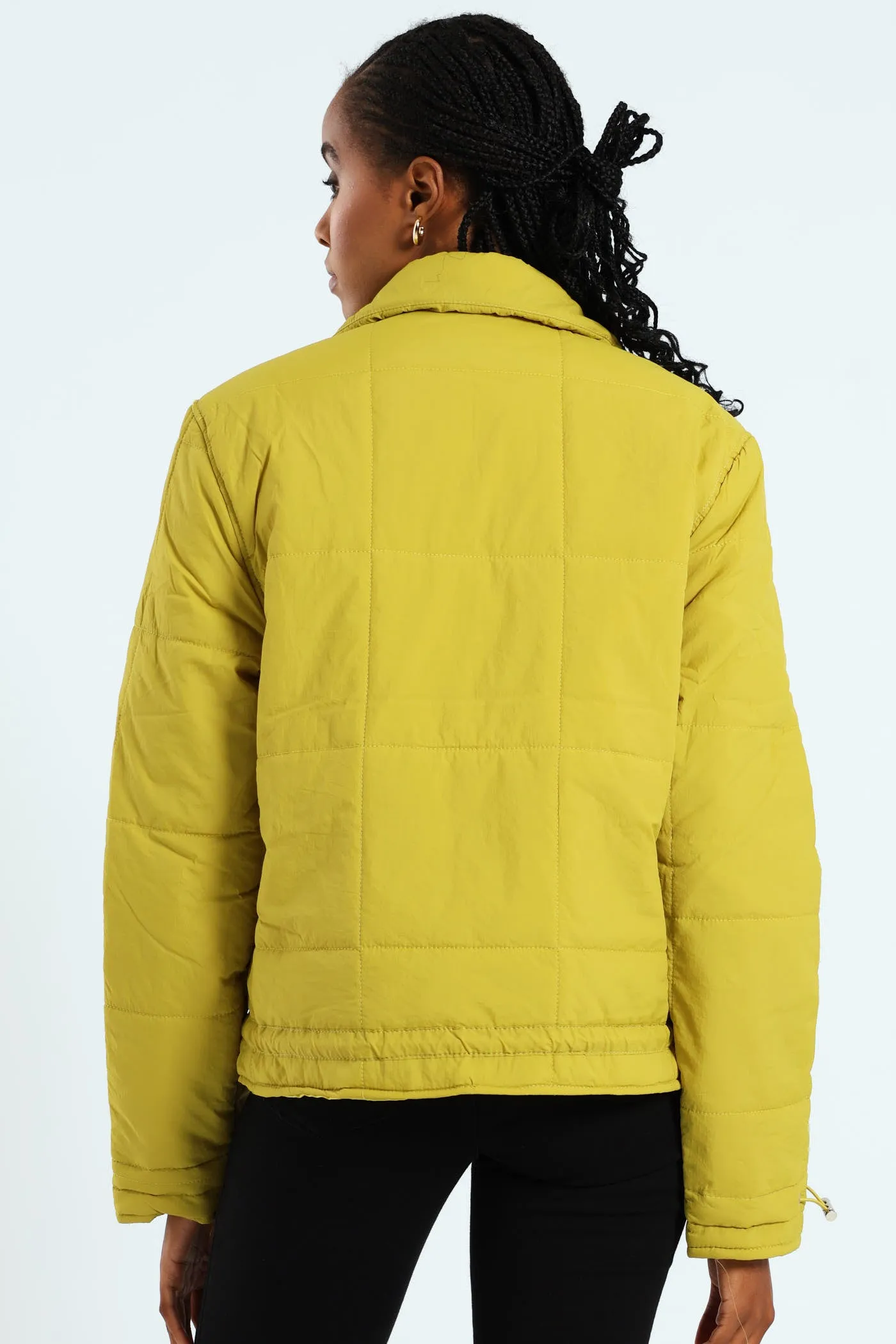 Light Weight Boxy Quilted Puffer - Chartreuse sold by Edgars product image thumbnail 5