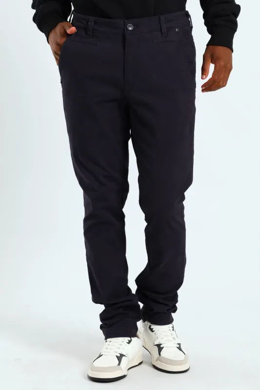 Shelton Slim Chino - Navy sold by Edgars