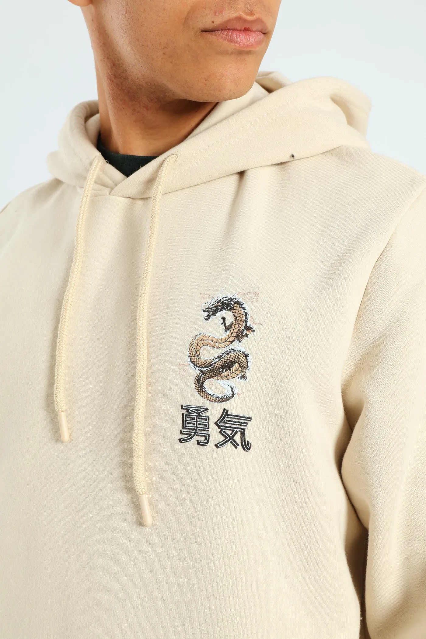 Dragon Front & Back Hoodie Top - Light Stone sold by Edgars product image thumbnail 2