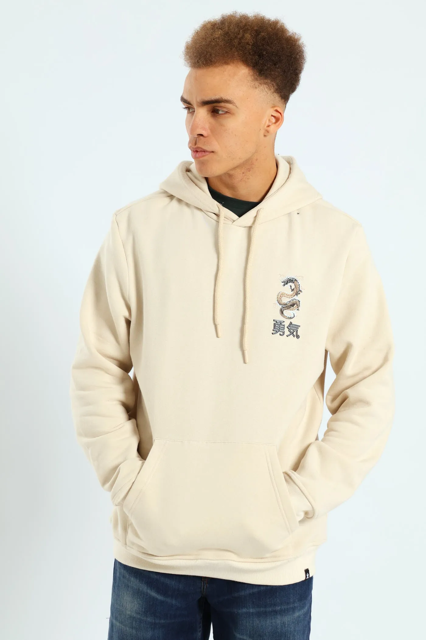 Dragon Front & Back Hoodie Top - Light Stone sold by Edgars product image thumbnail 3