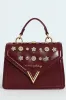Handbag With Front Bling Detail - Burgundy sold by Edgars