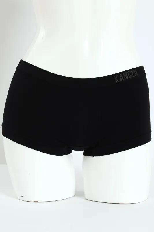 3 Peak Seamless Boyleg Panties - Red/Black/Cream sold by Edgars