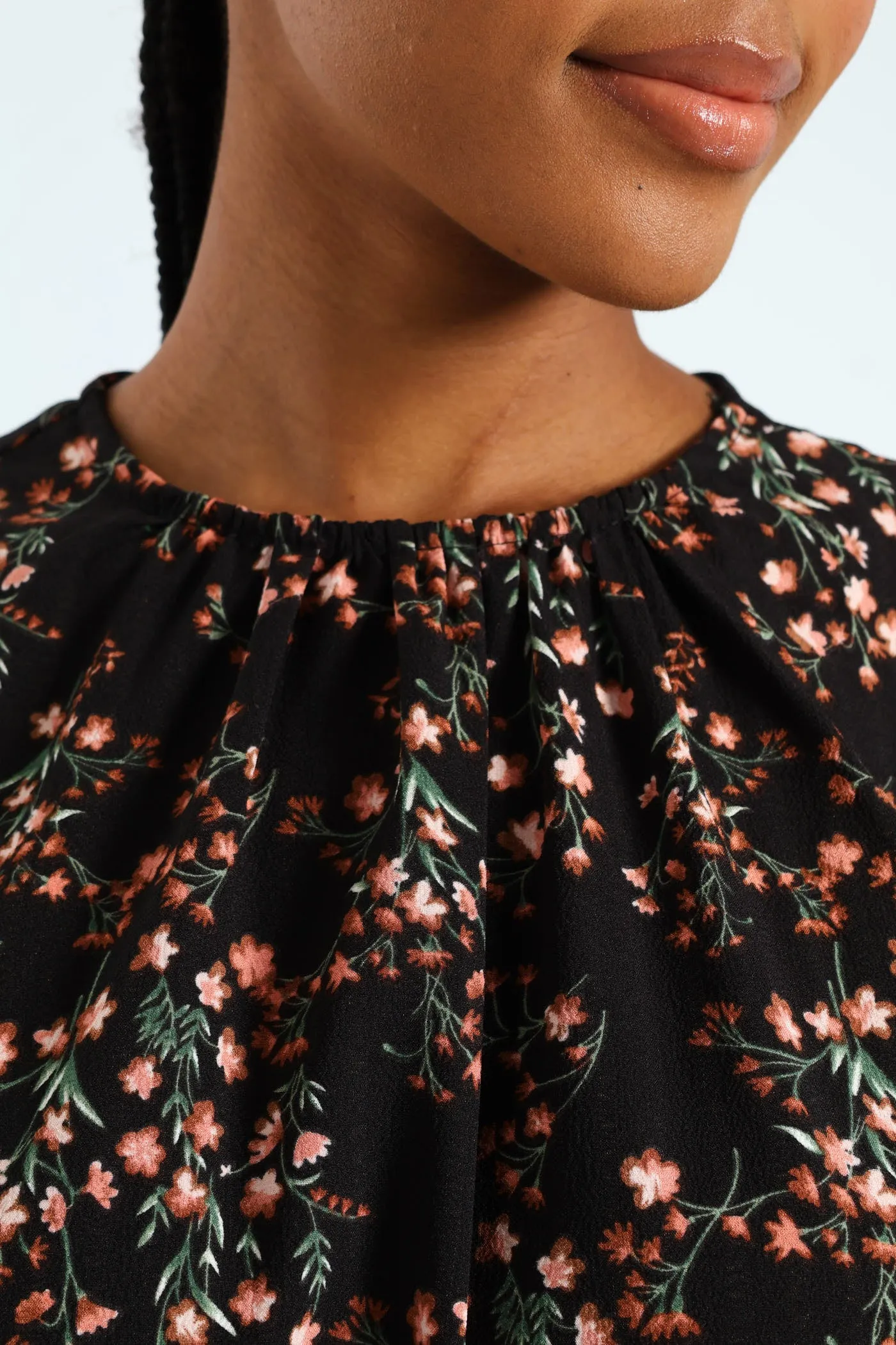 Shirred Cuff & Bodice Fit & Flare Dress sold by Edgars product image thumbnail 5