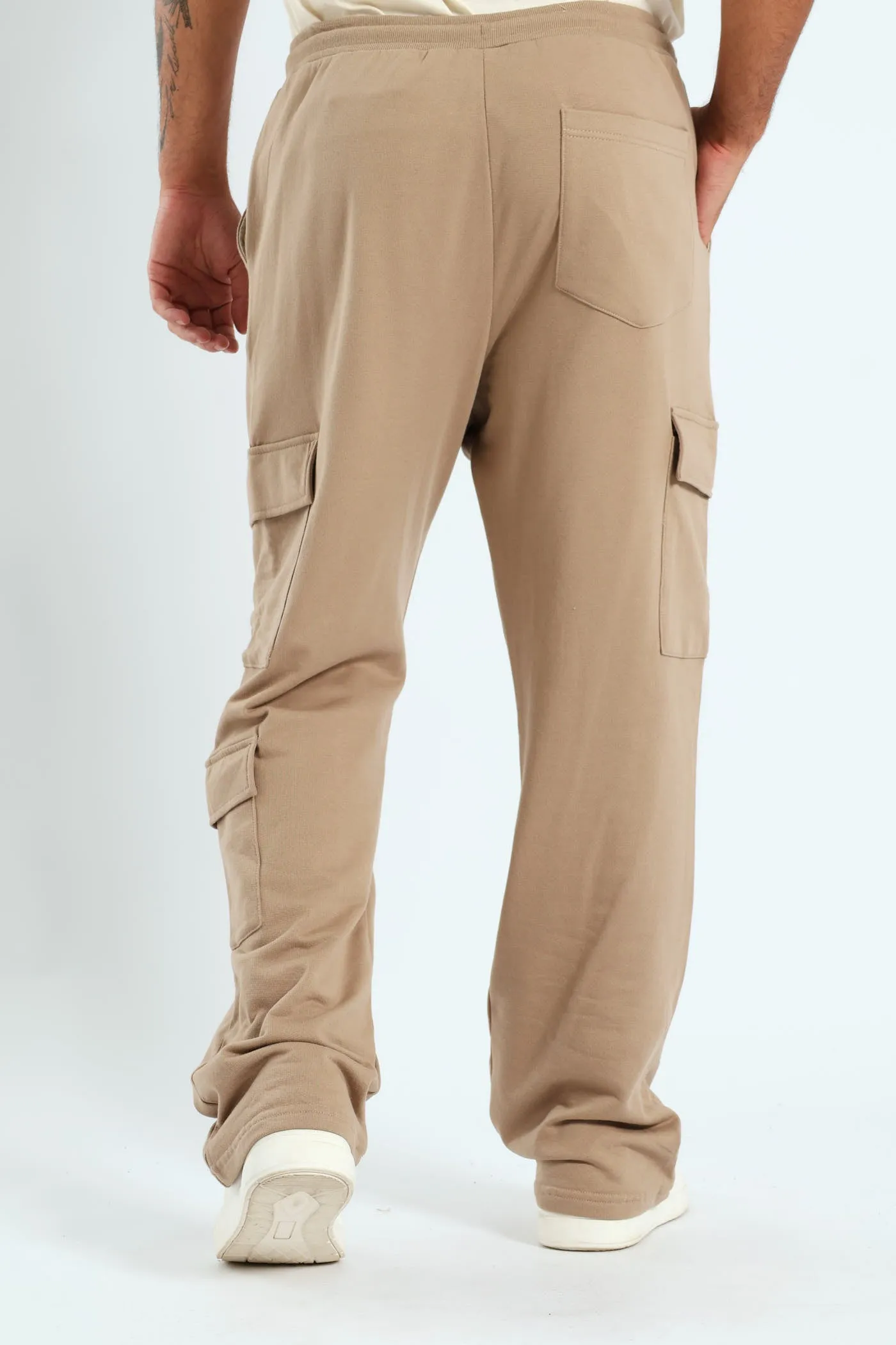 Straight Leg Cargo Fleece Jogger - Stone sold by Edgars product image thumbnail 3