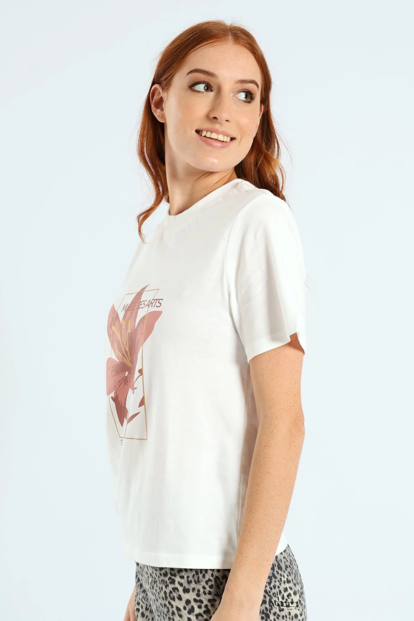 Rib Neck Boxy Lily Tee - White sold by Edgars product image thumbnail 2