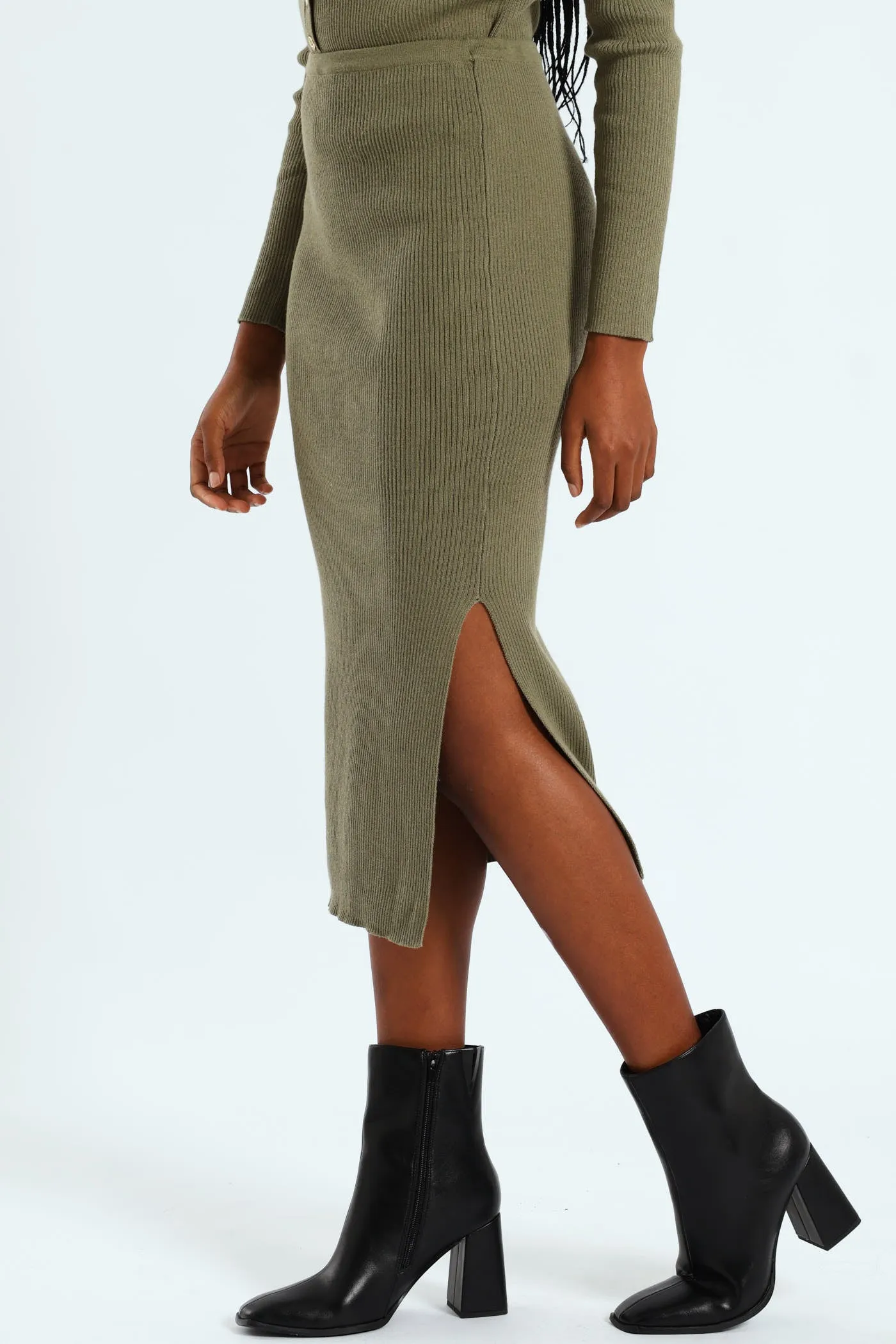Pull-On Knitwear Skirt - Artichoke Green sold by Edgars product image thumbnail 3