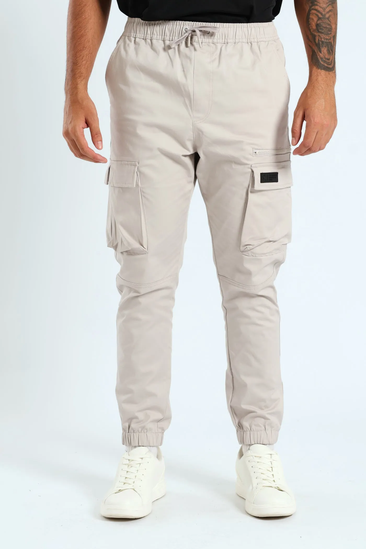 Multi Pocket Trouser - Light Grey sold by Edgars