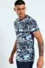 Graffiti Print Tee - Blue sold by Edgars 