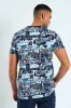 Graffiti Print Tee - Blue sold by Edgars 