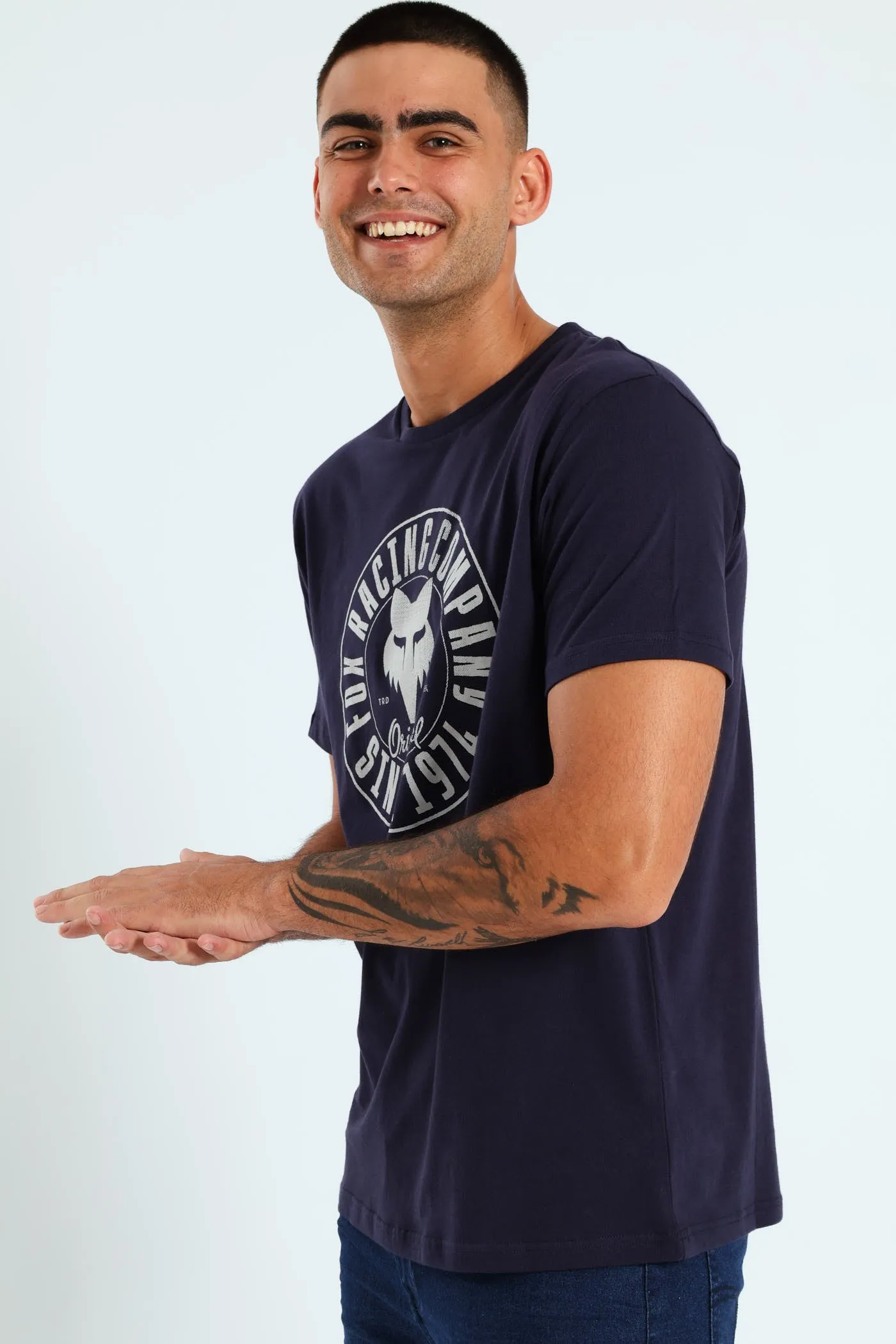 Emblem Short Sleeve Tee - Navy sold by Edgars product image thumbnail 2